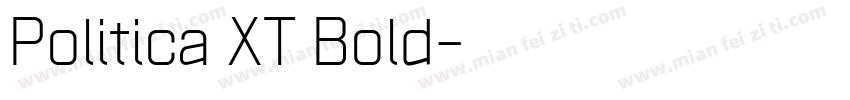 Politica XT Bold字体转换